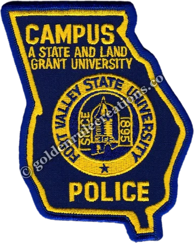 Custom embroidered Fort Valley State University Campus Police patch