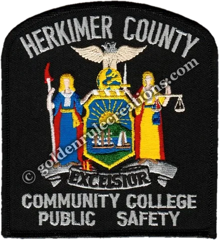 Custom embroidered Herkimer County Community College Public Safety patch