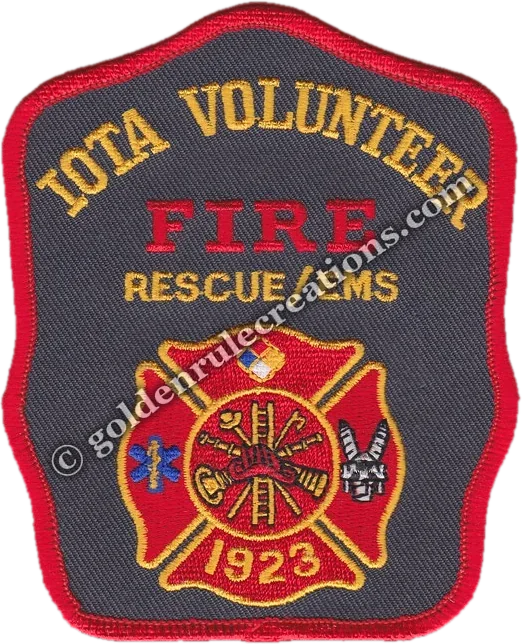Twill-background patch — the design is embroidered while the background twill fabric shows through