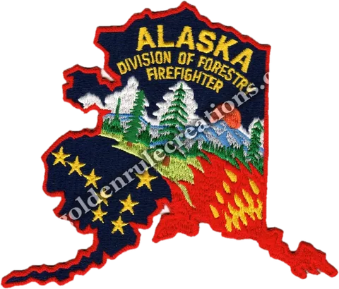 Custom embroidered Alaska Division of Forestry patch