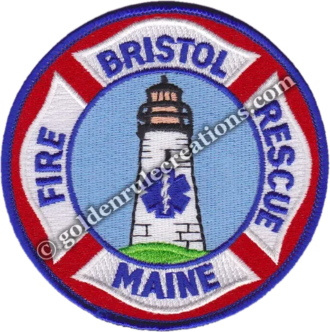 Custom embroidered Bristol Fire Rescue, ME patch