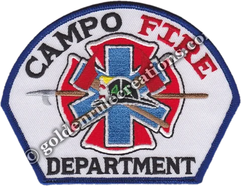 Custom embroidered Campo Fire patch