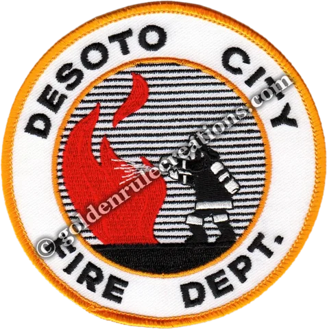 Custom embroidered DeSoto City Fire Department, FL patch