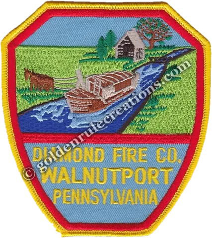 Custom embroidered Diamond Fire Co., PA patch