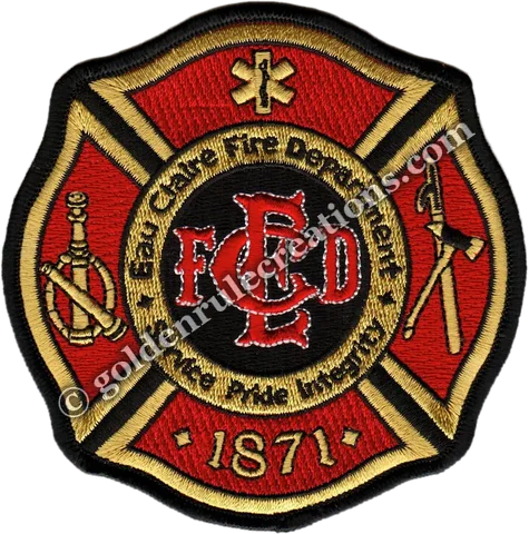 Custom embroidered Eau Claire Fire, WI patch