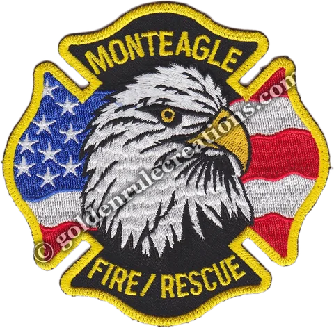 Custom embroidered Monteagle Fire/Rescue patch