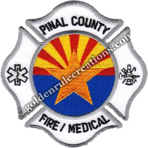 Custom embroidered Pinal County Fire / Medical, AZ patch