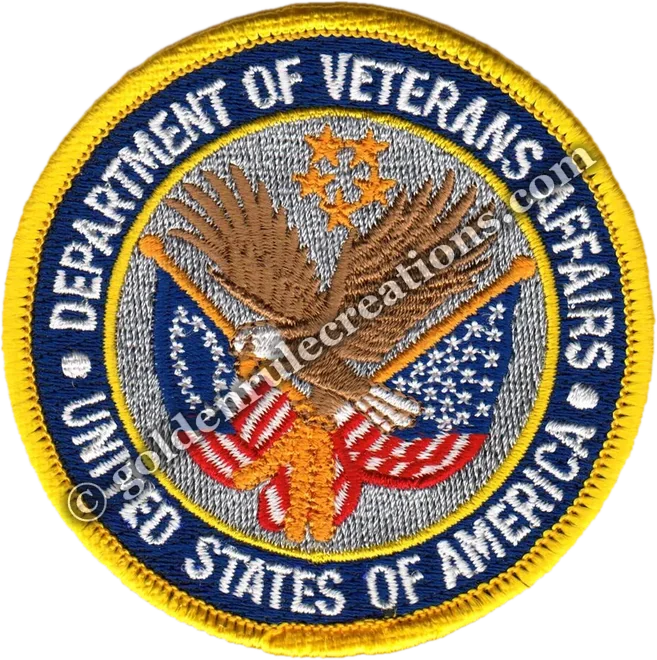 Custom embroidered Great Lakes National Cemetery, U.S. Department of Veterans Affairs patch