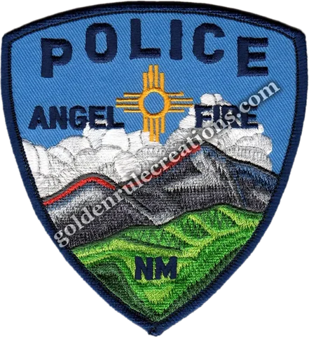 Custom embroidered Angel Fire Police, NM patch