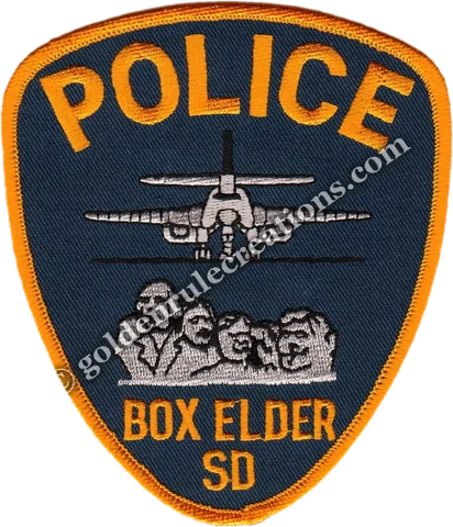 Custom embroidered Box Elder Police, SD patch
