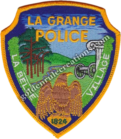 Custom embroidered La Grange Police patch