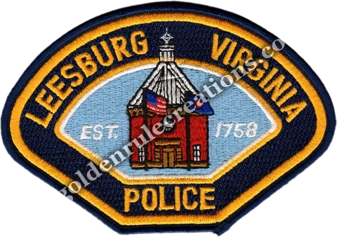 Custom embroidered Leesburg Police, VA patch