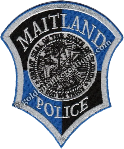 Custom embroidered Maitland Police, FL patch