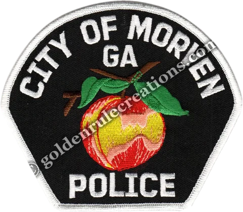 Custom embroidered Morven Police, GA patch