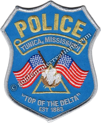 Custom embroidered Tunica Police, MS patch