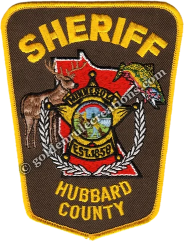 Custom embroidered Hubbard County Sheriff, MN patch