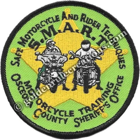 Custom embroidered Osceola County Sheriff's Office S.M.A.R.T. patch
