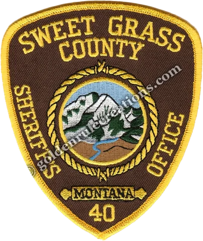 Custom embroidered Sweet Grass County Sheriff's Office, MT patch