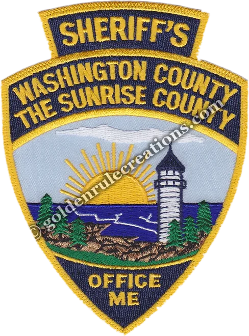 Custom embroidered Washington County Sheriff's Office patch made by Golden Rule Creations