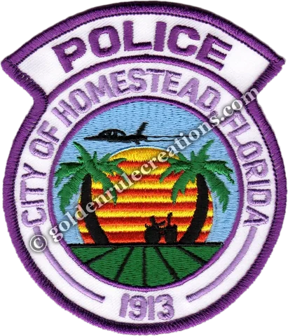 Police patch produced in purple for domestic violence awareness
